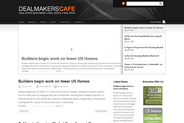 dealmakerscafe.com site used Newscast