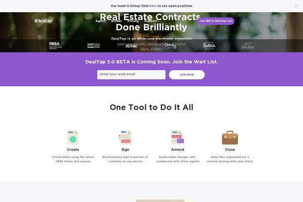 dealtap.ca site used Dealtap-2.0