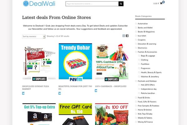 dealwali.com site used Shopy