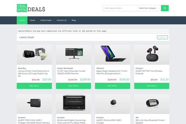 dealwithdeals.com site used Froday-child