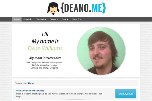 deano.me site used Deano