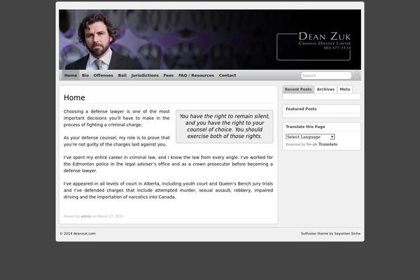 Suffusion theme site design template sample