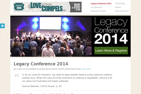 dearbornlegacyconference.org site used Pupa-wp