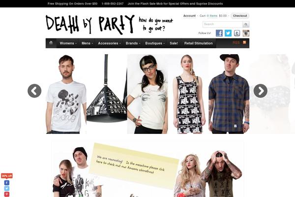 deathbyparty.com site used Sliding-new