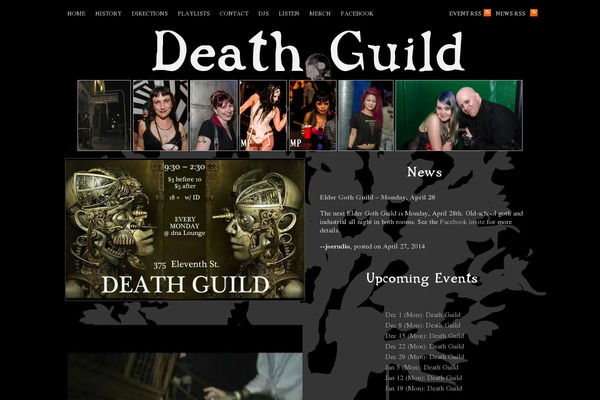deathguild.com site used Infinity-theme