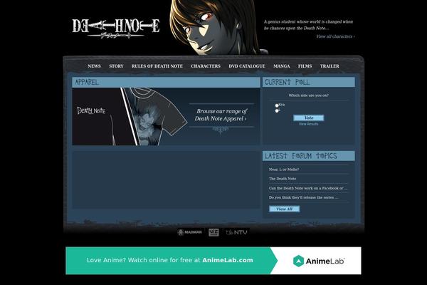 deathnote.com.au site used Deathnote