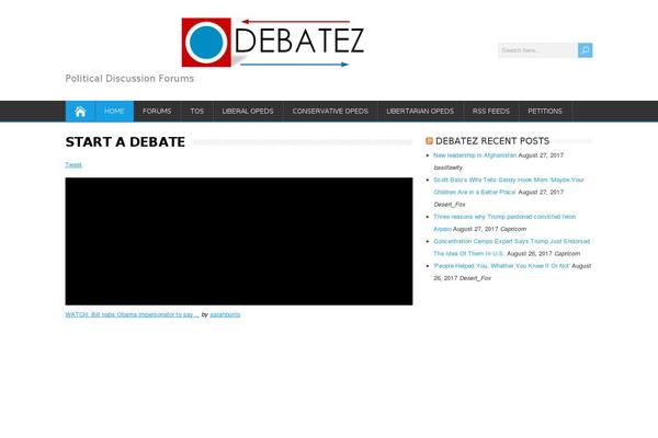 debatez.com site used Happenstance-child