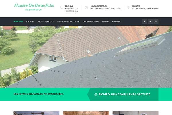 Roof theme site design template sample