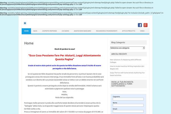 WordPress website example screenshot