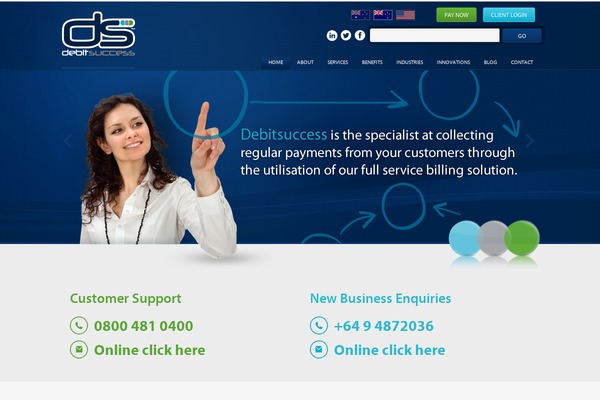 debitsuccess.co.nz site used Debit-success