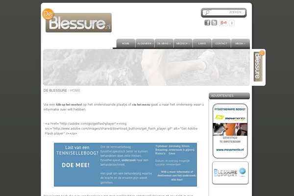 deblessure.nl site used Setups