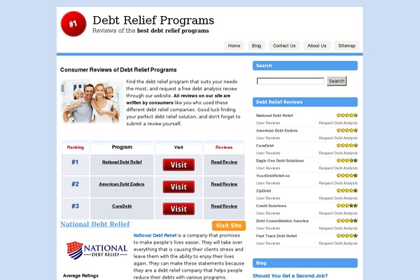 debt-relief-programs.net site used Layout