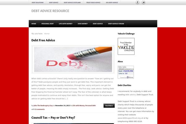 debtadviceresource.com site used Sukelius-magazine