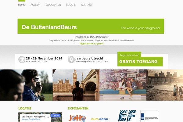 debuitenlandbeurs.nl site used Event Manager