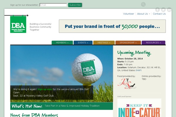 Dba theme site design template sample