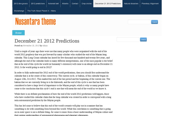 Nusantara theme site design template sample