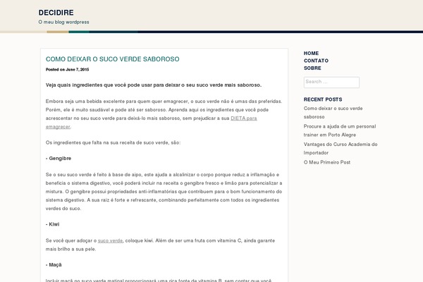 WordPress website example screenshot