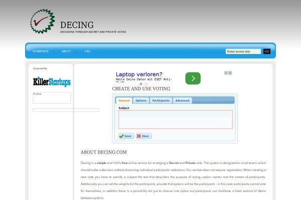 WordPress website example screenshot