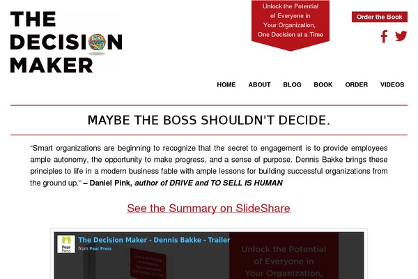 decisionmakerbook.com site used The-decision-maker