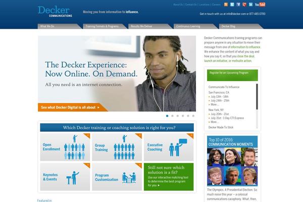 decker.com site used Decker