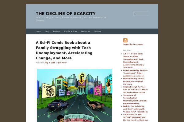 declineofscarcity.com site used Flourish Lite