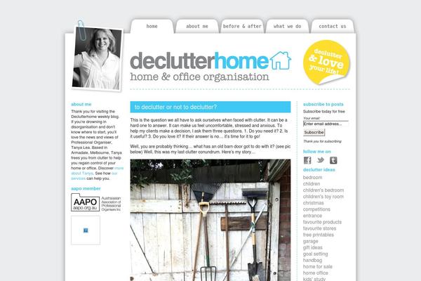 declutterhome.com.au site used Decluter