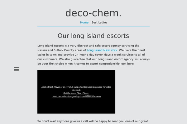 Decode theme site design template sample