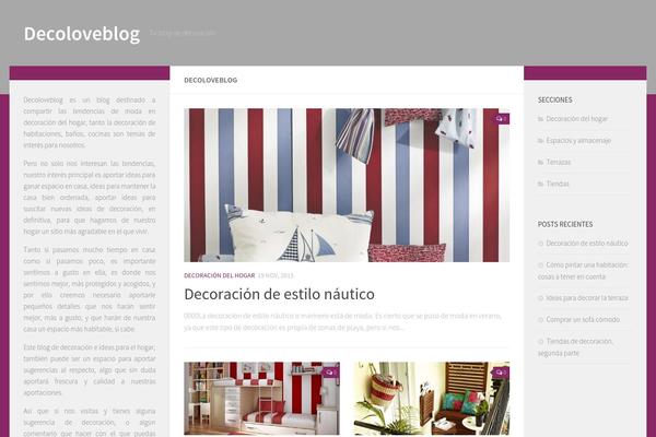 Hueman theme site design template sample