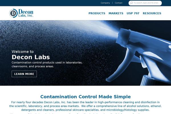deconlabs.com site used Decon