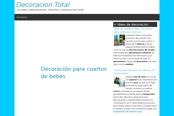 decoraciontotal.com site used Jcrevtheme