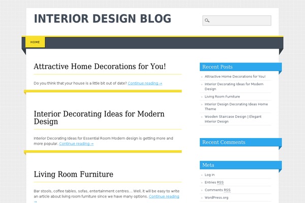 Living Journal theme site design template sample