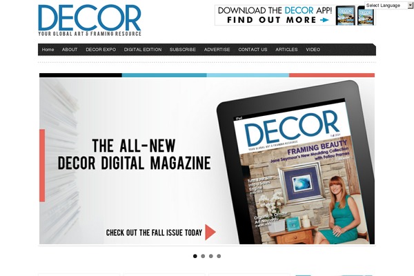 decormagazine.com site used Arts and Culture
