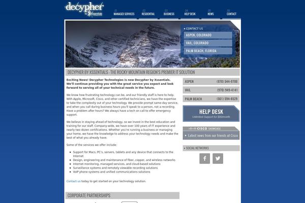 decyphertech.com site used X | The Theme