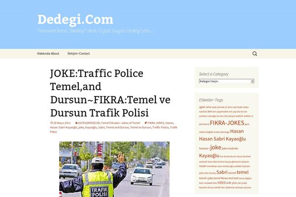 Twenty Thirteen theme site design template sample