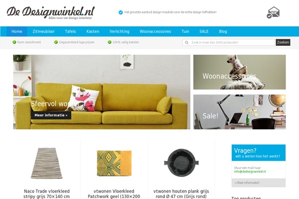 dedesignwinkel.nl site used Zwordpress