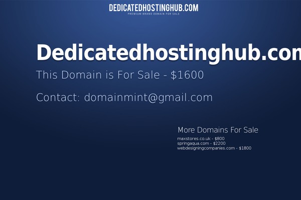 dedicatedhostinghub.com site used Classima