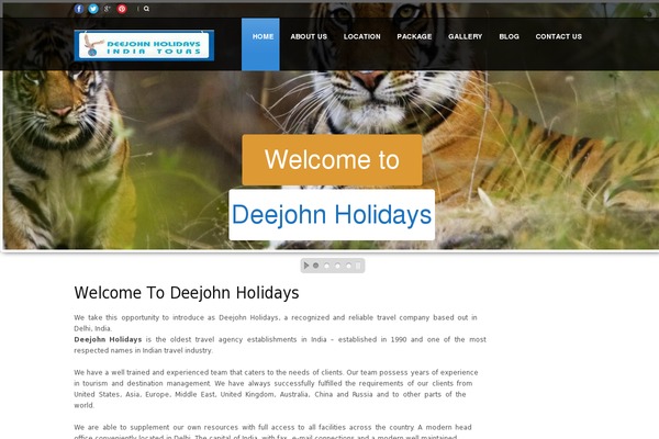 deejohnholidays.com site used Deejohn-theme