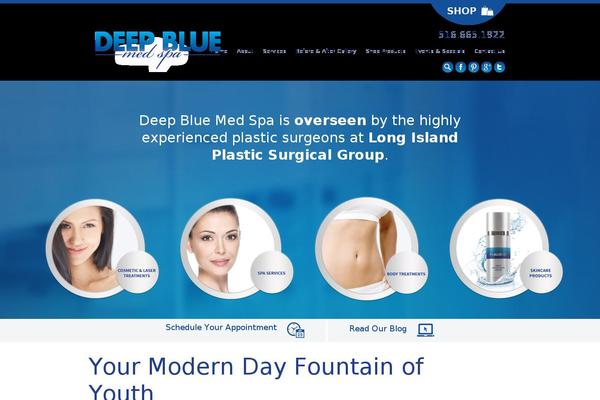 DeepBlue theme site design template sample