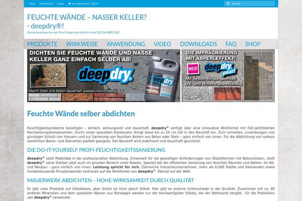 deepdry.eu site used Twenty Twelve