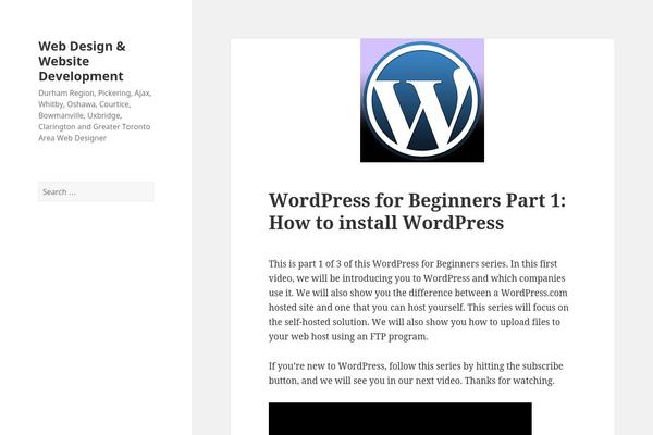 WordPress website example screenshot