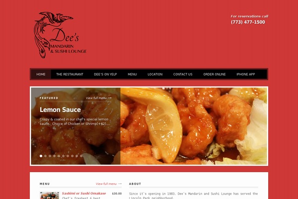 deesrestaurant.com site used Wp_lucullan5-v1.2.1