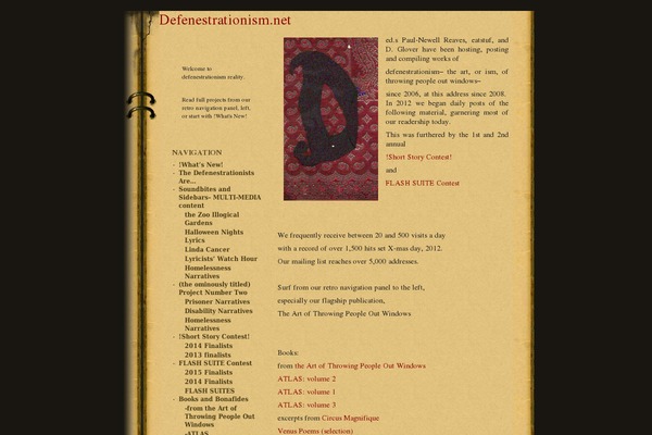 defenestrationism.net site used Retro-book