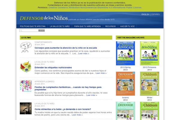 defensordelosninos.org site used 4child