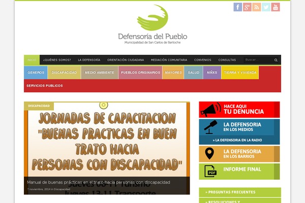 defensoriabariloche.gob.ar site used Defensoria
