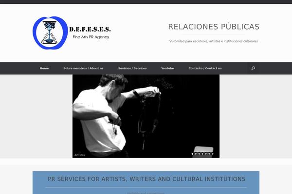 Vantage theme site design template sample