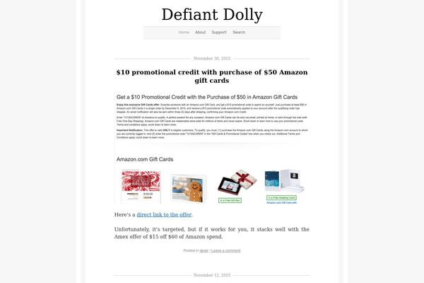 Dolly theme site design template sample