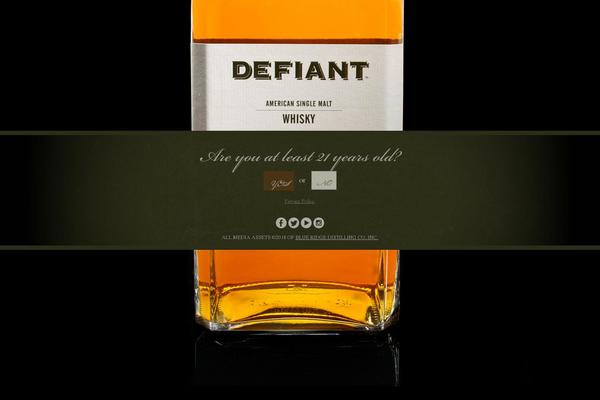 defiantwhisky.com site used Defiantwhiskeyv1