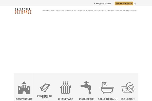 defrance.fr site used Wp-built