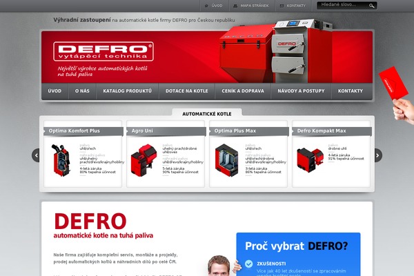 defrocz.cz site used Defro