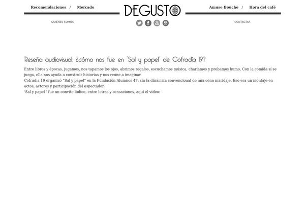 Degusto theme site design template sample